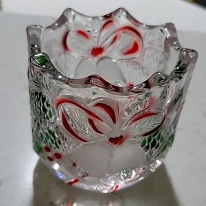 Mikasa Celebrations Holiday Bells  Collection crystal votive candle